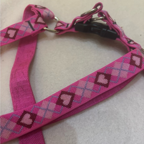 Pink Argyle Dog Harness - Picture 2 of 2
